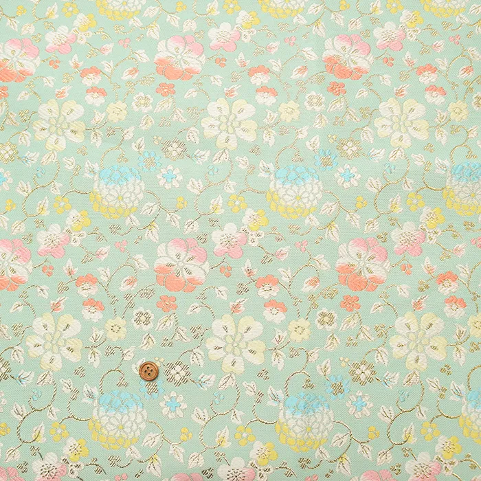 金襴　春の花
