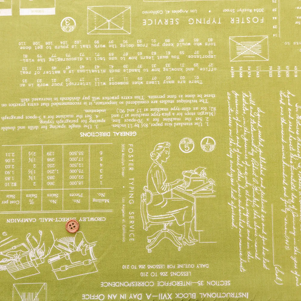 創業記念セール　USAコットンプリント生地　Typography